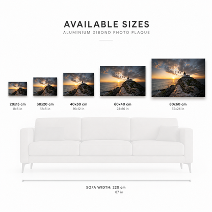 Différents formats de photo sur aluminium Dibond, du petit au grand format